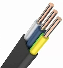 Прокладка кабеля двух-трёхжильного до 4 кв.мм.